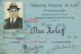 Борцов лиценз на Дан Колов (Франция, 1933 г.)