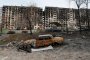 Жилищна сграда, разрушена по време на конфликта между Украйна и Русия