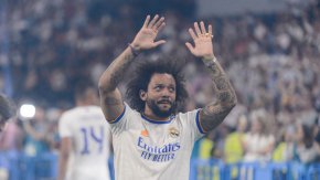 Марсело помаха за довиждане на феновете на Реал Мадрид след успеха в Шампионската лига (Снимка: Alvaro Medranda/Eurasia Sport Images/Getty Images)