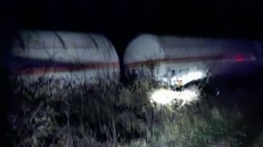 
Опасенията на властите са от попадане на амоняка в реката. 