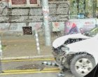  Кола се е забила челно в колчетата на новата велоалея, която изградиха по булевард Патриарх Евтимий в София