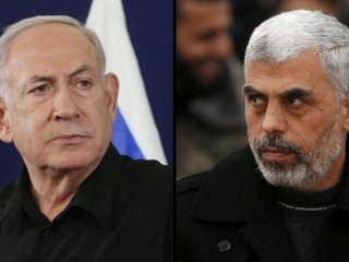 Яхия Синуар и израелския премиер Бенямин Нетаняху 