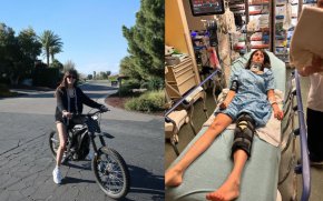 Нина Добрев е в болница след инцидент с електрически велосипед 