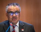 Ръководителят на СЗО Тедрос Адханом Гебрейесус произнася реч в деня на откриването на 77-ата Световна здравна асамблея в Женева на 27 май.