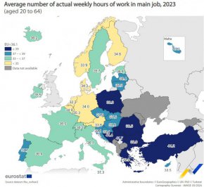 България е сред страните в ЕС с най-дълга работна седмица
