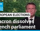  Макрон обяви разпускането на Националното събрание след поражението си на евроизборите