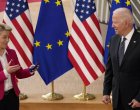 Председателят на Европейската комисия Урсула фон дер Лайен разговаря с президента на САЩ Джо Байдън