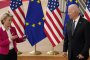 Председателят на Европейската комисия Урсула фон дер Лайен разговаря с президента на САЩ Джо Байдън