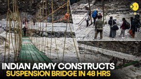 Индийската армия постри мост за 48 часа на фона на опустошителни наводнения 