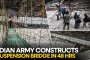 Индийската армия постри мост за 48 часа на фона на опустошителни наводнения 