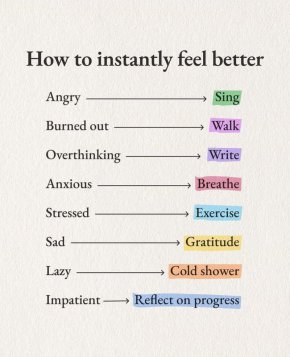    Как веднага да се почувствате по-добре 