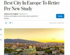 Форбс: Оживената столица на България е най-добрият град в Европа за живот след пенсиониране