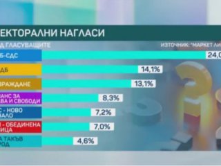 Маркет линкс: 7 партии в 51-ото НС, една е на ръба на влизането 