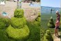 Вместо от пясък, човечета от водорасли в Слънчев Бряг: Фото на деня