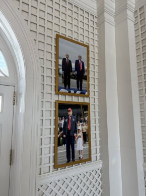 Тръмп окачи снимка с Путин в Белия дом, над снимка на внучката си