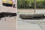 Голяма дупка зейна на кръстовището на бул. Александър Малинов и ул. Св. Киприян