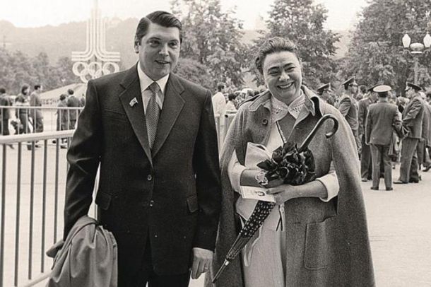 Леонид Илич Брежнев и дъщеря му Галина
