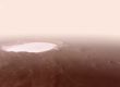 Полет над кратера Корольов на Марс